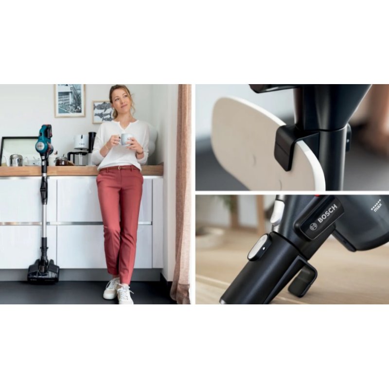 Bosch BSS71125AH stick vacuum/electric broom 2-in-1 stick vacuum Battery Dry Bagless Black, Blue