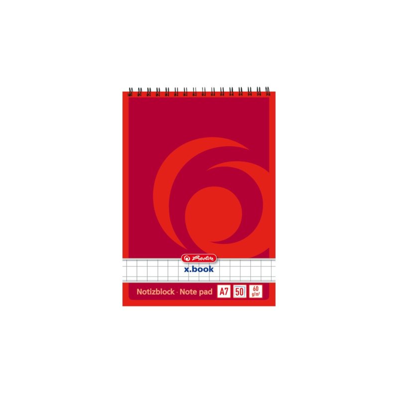 Herlitz 110734 bloc-notes A7 50 feuilles