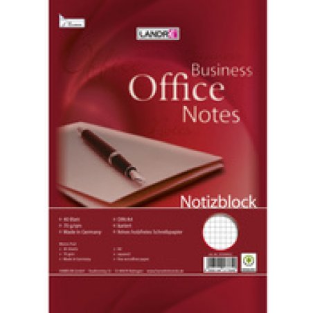 LANDRÉ bloc-notes à spirale, format A5, 40 feuilles, ligné