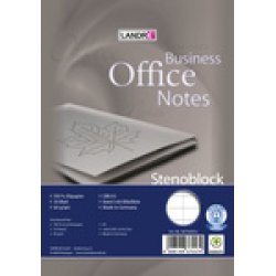 LANDRÉ Bloc sténo A5, 40 feuilles, avec lignes moyennes