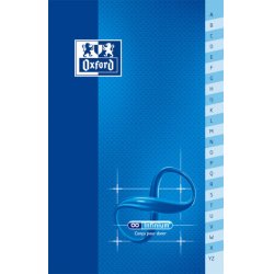 Oxford Carnet répertoire "Infinium", 110 x 170 mm, quadrillé