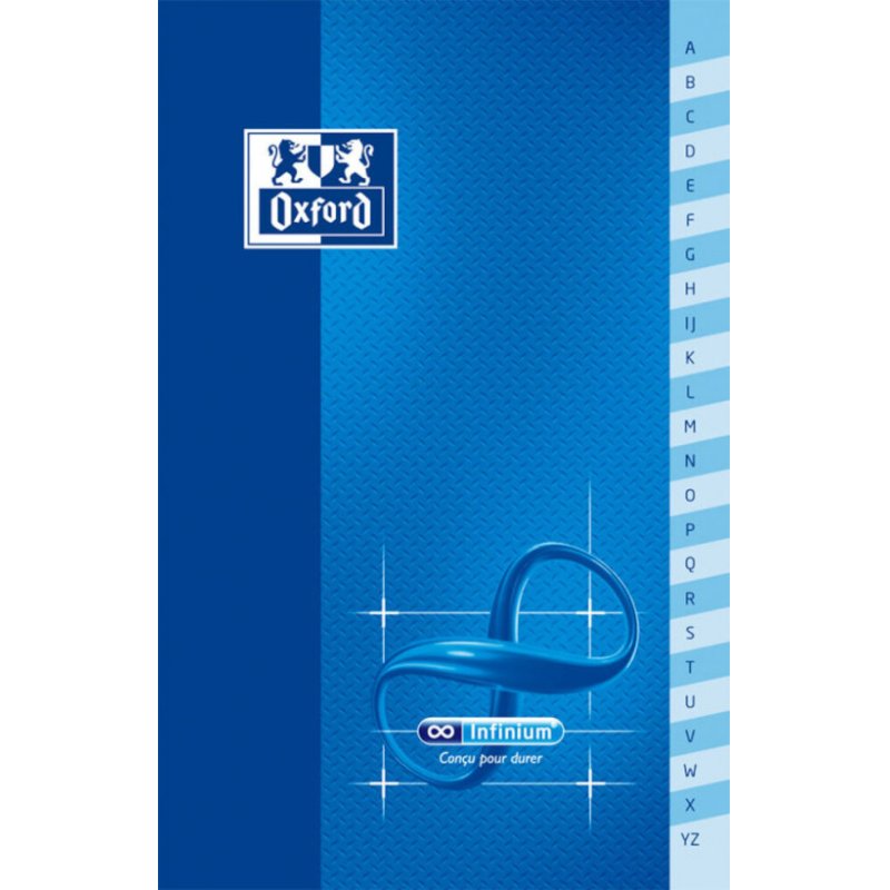 Oxford Carnet répertoire "Infinium", 110 x 170 mm, quadrillé
