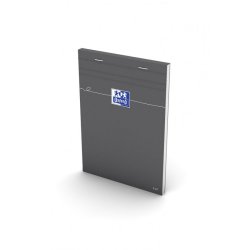 Oxford Bloc-notes, A5, quadrillé, 80 feuilles, gris