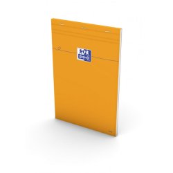 Oxford Bloc-notes, 210 x 315, quadrillé, 80 feuilles, orange