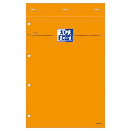 Oxford Bloc-notes, 210 x 315, Seyès, 80 feuilles, orange