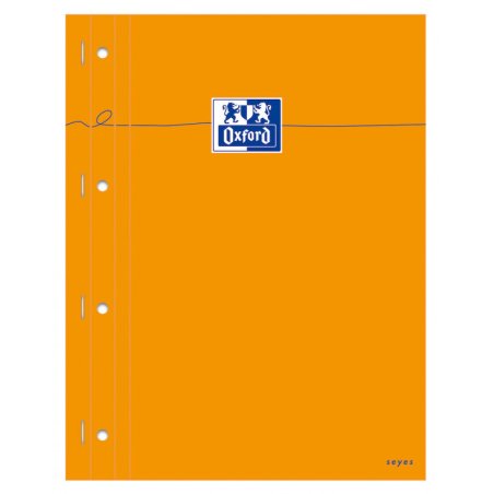 Oxford Bloc-notes, 230 x 297, Seyès, 80 feuilles, orange
