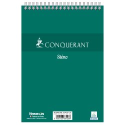 Conquerant 100102740 writing notebook A5 100 sheets Green