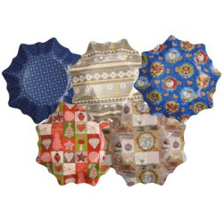 STARPAK Assiette de l'Avent forme étoilée, diamètre: 280 mm