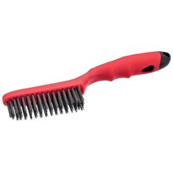 WESTEX Brosse métallique en acier, poignée en plastique