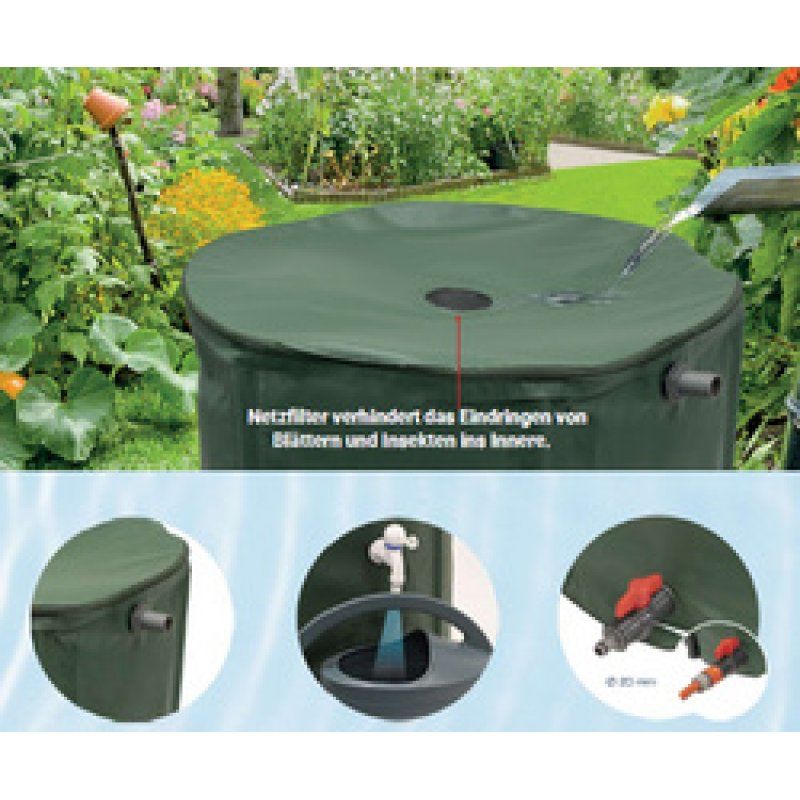 EDA Citerne RÉCUP'O, diamètre: 600 mm, 250 litres, vert