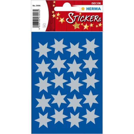 HERMA 3906 autocollant décoratif Papier Argent Permanent 60 pièce(s)
