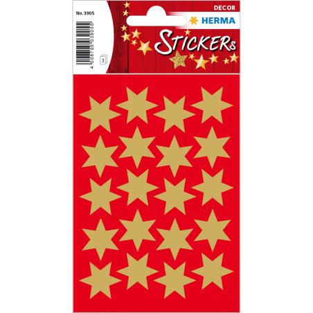 HERMA 3905 decorative sticker Paper Gold Permanent 60 pc(s)