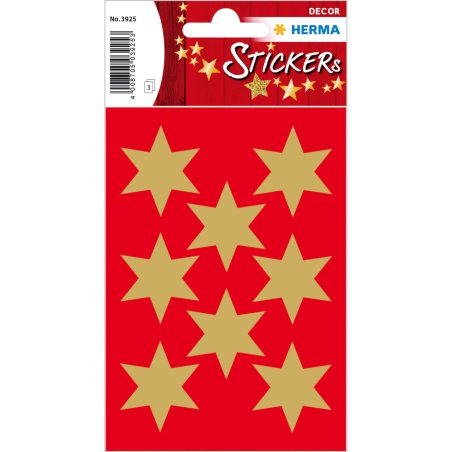 HERMA 3925 decorative sticker Paper Gold Permanent 24 pc(s)