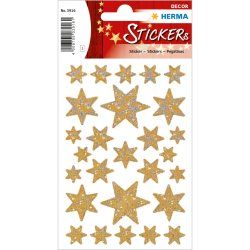 HERMA 3916 decorative sticker Gold Permanent 27 pc(s)