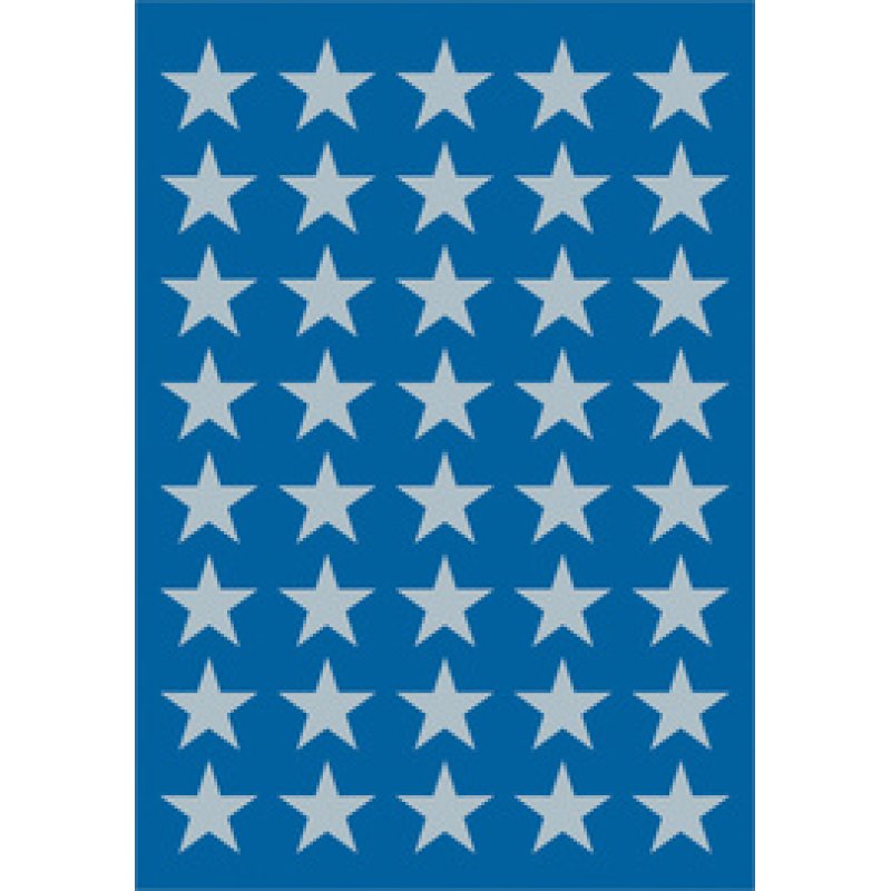 HERMA Autocollants de Noel DECOR "étoiles", 16 mm, argent