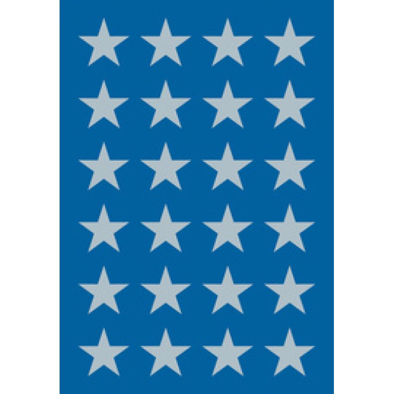 HERMA Autocollants de Noel DECOR "étoiles", 16 mm, argent