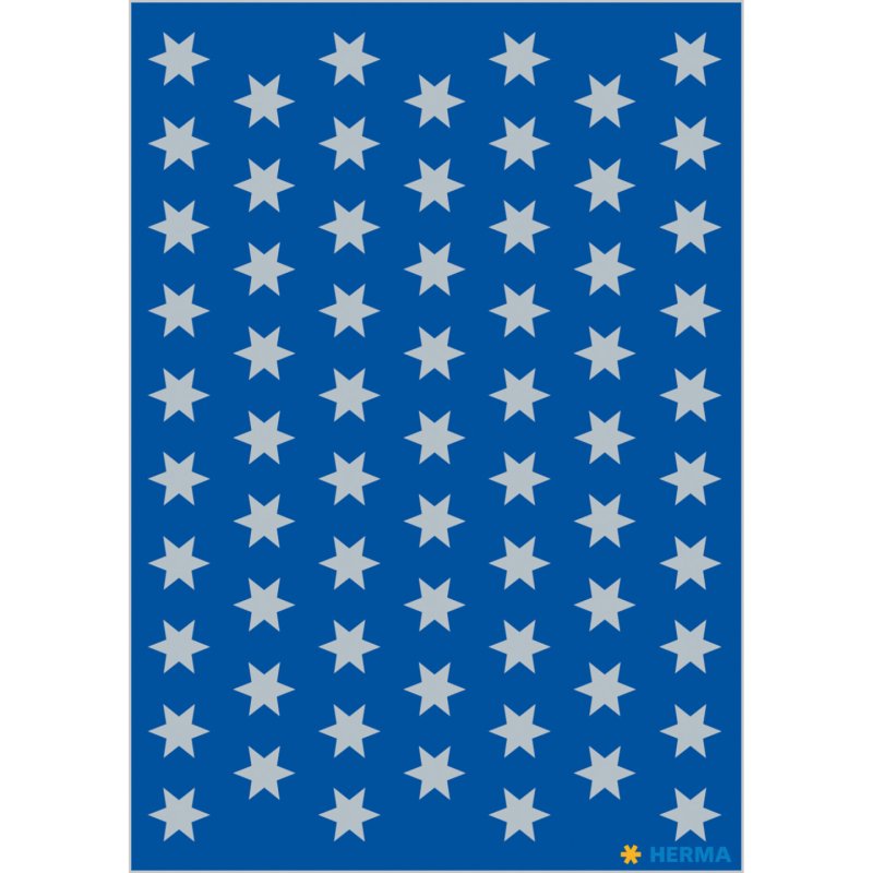 HERMA stars 6-pointed