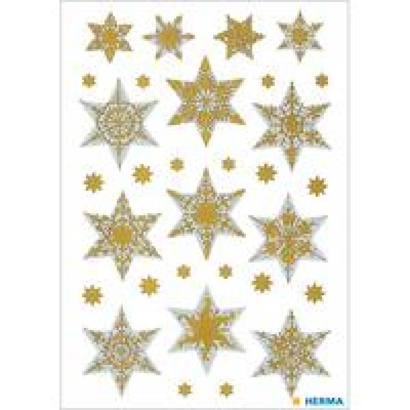 HERMA stars 6-pointed