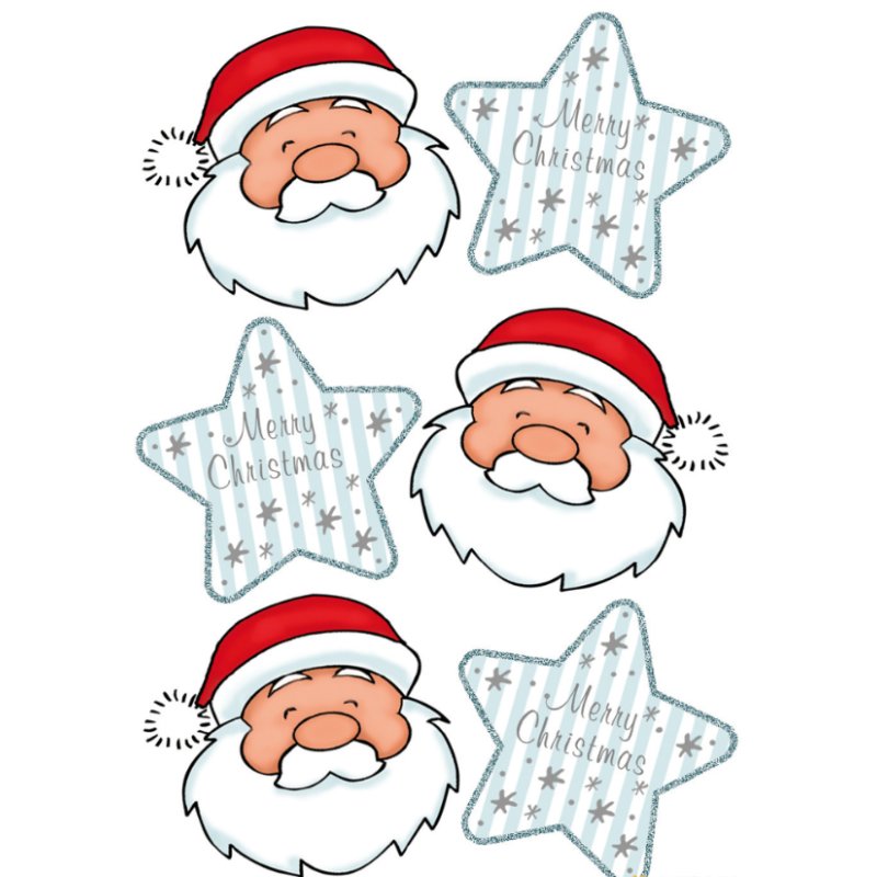 HERMA Stickers Santa Claus greeting
