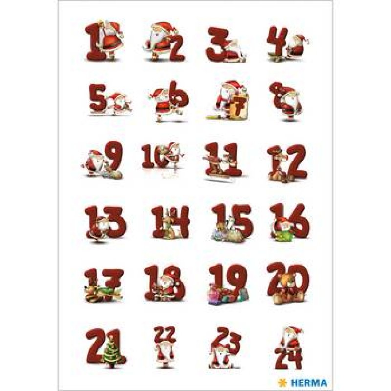 HERMA Stickers gingerbread numbers