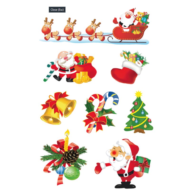 HERMA Sticker de Noël DECOR "Père Noël"