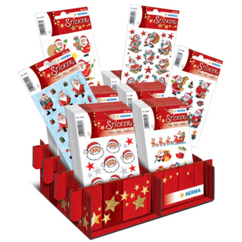 HERMA Autocollants de Noël DECOR "Nicolas & Co.", présentoir