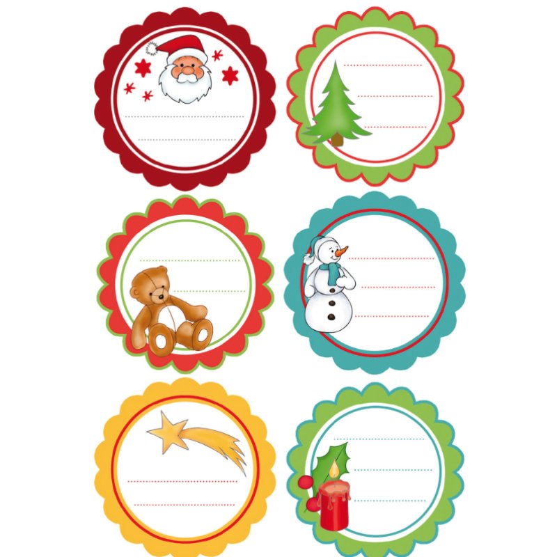 HERMA Stickers gift stickers Christmas greetings, glittery