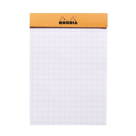 Rhodia N°11 bloc-notes A7 80 feuilles Orange