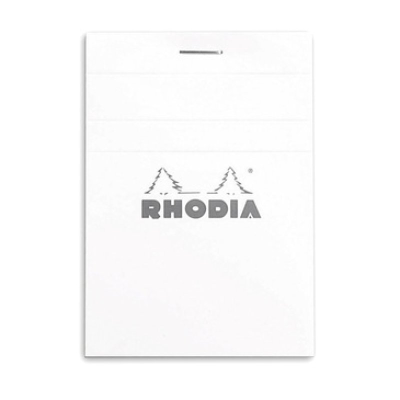 RHODIA Bloc agrafé No. 11, format A7, quadrillé 5x5, blanc