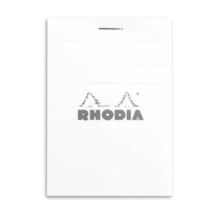 RHODIA Bloc agrafé No. 11, format A7, quadrillé 5x5, blanc