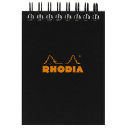 RHODIA Bloc spiralé No. 11, format A7, quadrillé 5x5, orange