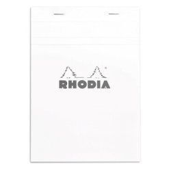 Rhodia N°16 bloc-notes A5 80 feuilles Blanc