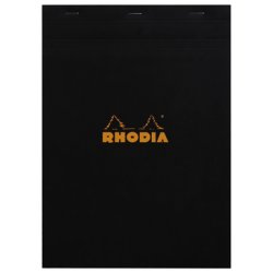 Rhodia 182009C writing notebook A4 80 sheets Black