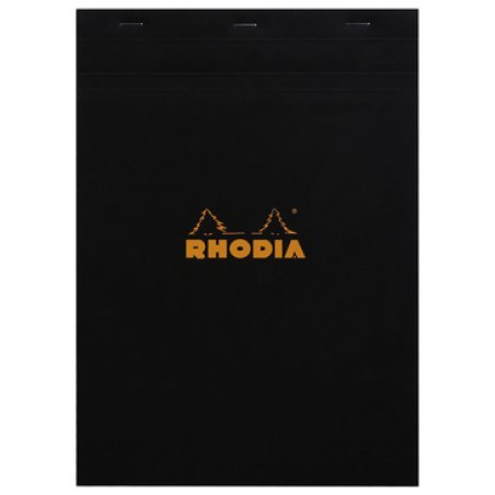 Rhodia 182009C bloc-notes A4 80 feuilles Noir