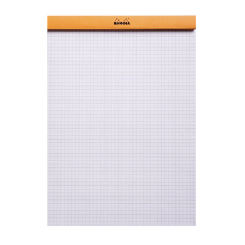 Rhodia N°18 bloc-notes A4 80 feuilles Orange
