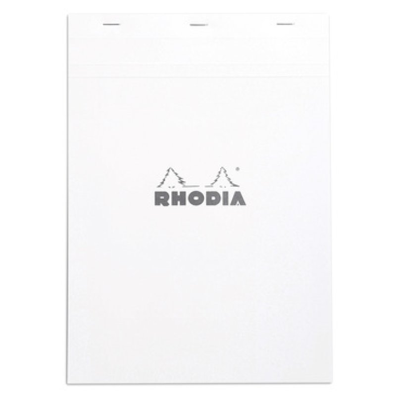 Rhodia N°18 bloc-notes A4 80 feuilles Blanc