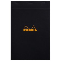 Rhodia 192009C bloc-notes A4 80 feuilles Noir