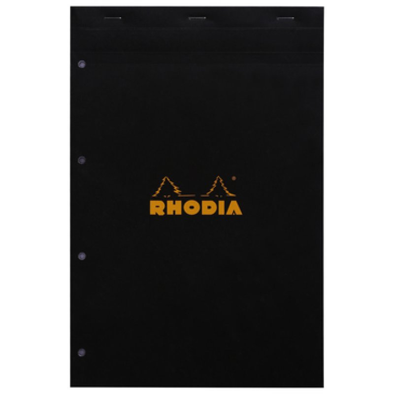 Rhodia N°20 bloc-notes A4 80 feuilles Noir