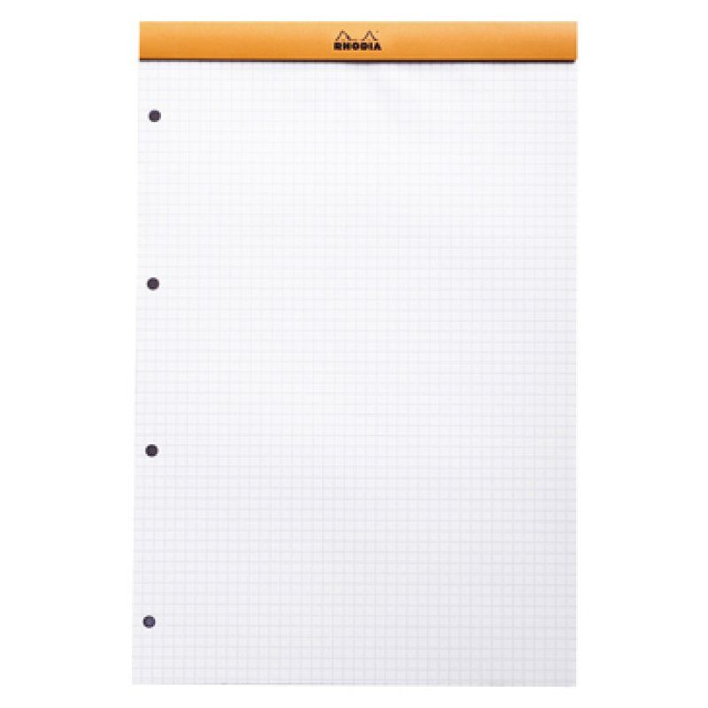 Rhodia N°20 bloc-notes A4 80 feuilles Orange
