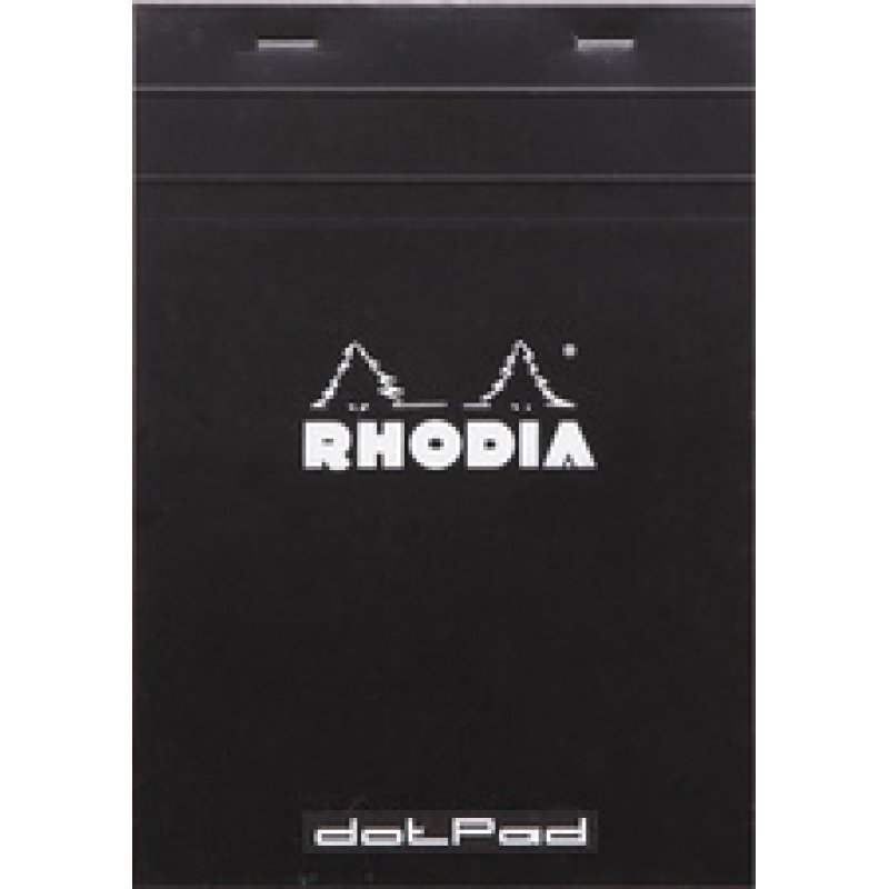 RHODIA Bloc-notes agrafé "dotPad", A5, pointillé, noir