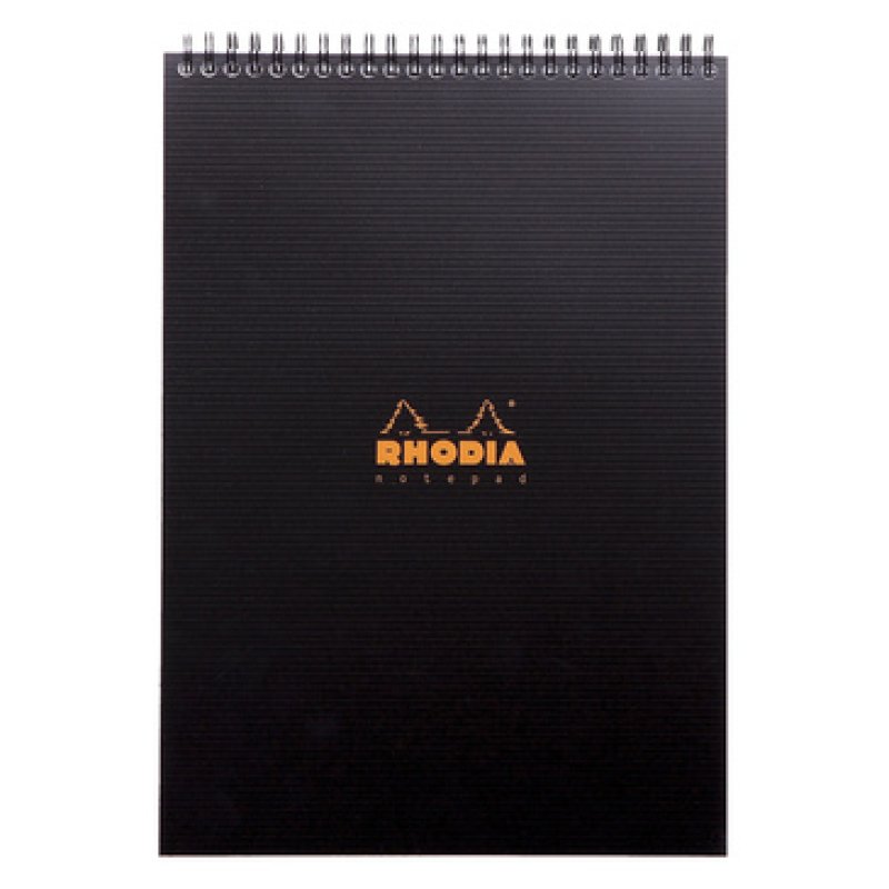 Rhodia 19920C bloc-notes A4 80 feuilles Noir