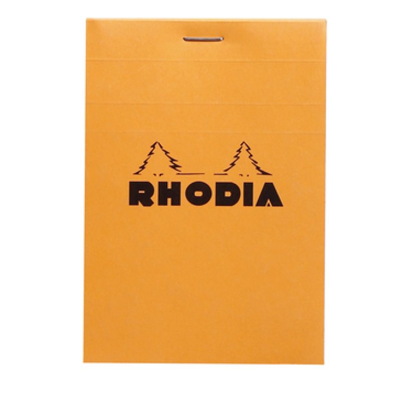 Rhodia N°12 bloc-notes 80 feuilles Orange