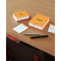RHODIA Bloc mémo No. 13, 115 x 160 mm, ligné, orange