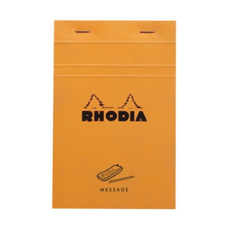 RHODIA Bloc No.140 "MESSAGE", 110 x 170 mm, orange