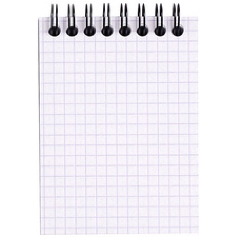 RHODIA Bloc spiralé No. 11, A7, quadrillé 5x5, noir