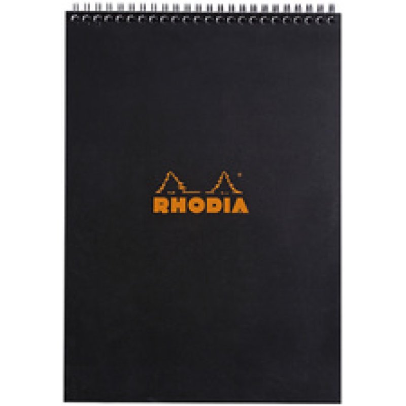 RHODIA Bloc spiralé No. 18, format A4, pointillé dot, noir