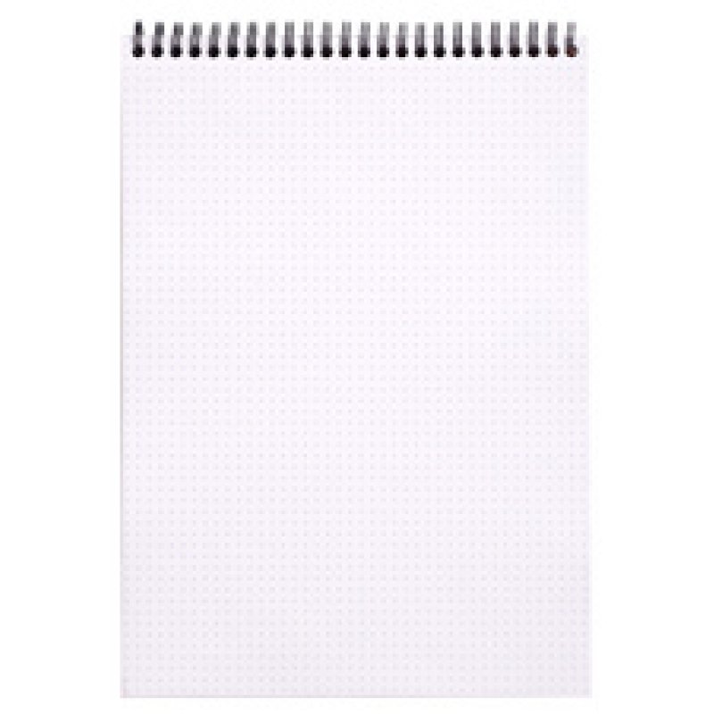 RHODIA Bloc spiralé No. 18, format A4, pointillé dot, noir