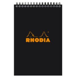 RHODIA Bloc spiralé No. 16, format A5, pointillé dot, noir