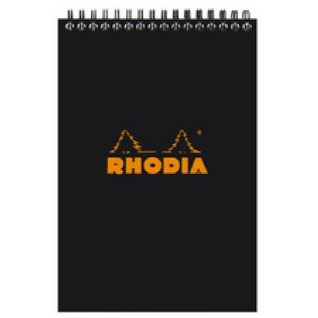 RHODIA Bloc spiralé No. 16, format A5, pointillé dot, noir