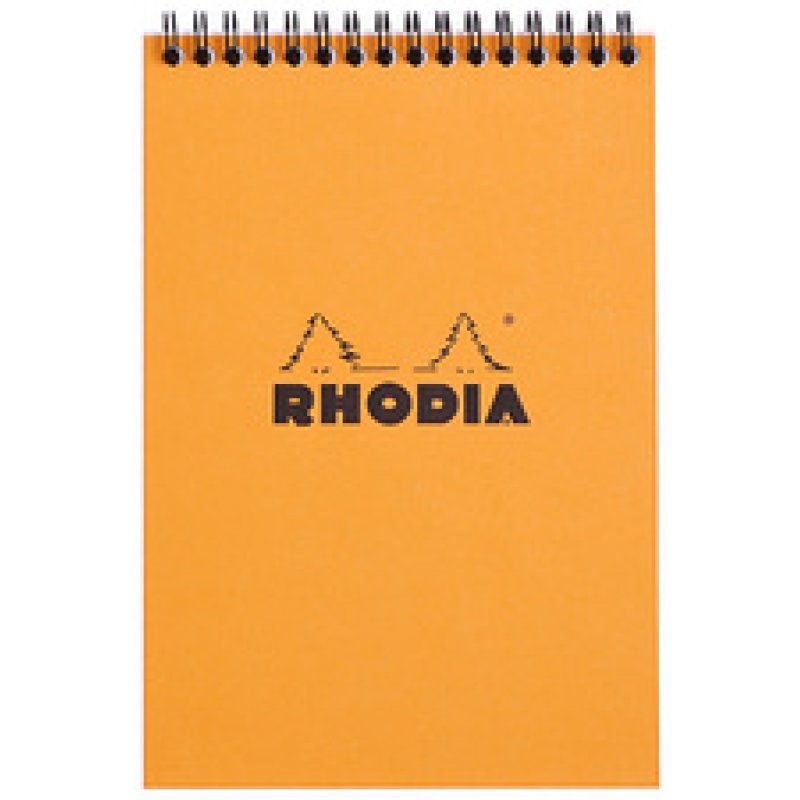 RHODIA Bloc spiralé No. 16, format A5, pointillé dot, noir